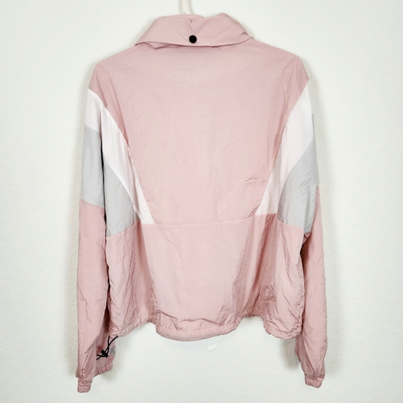PINK Victoria's Secret | NWT Hooded Wind Breaker Rain Jacket Pink Medium - Picture 4 of 7